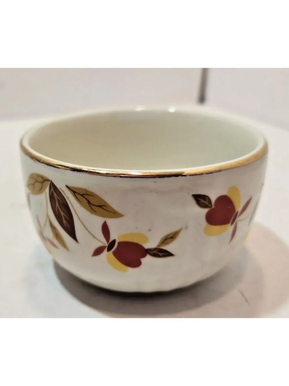 Vintage Hall Superior Jewel Tea Autumn Leaf Radiance Custard Cup Ramekin
